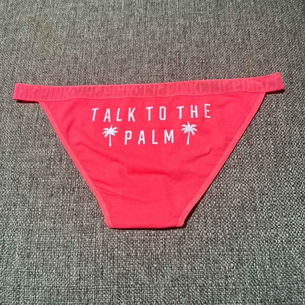 PINK Victoria’s Secret Extra Low Rise Bikini Panty- "Talk to the Palm"